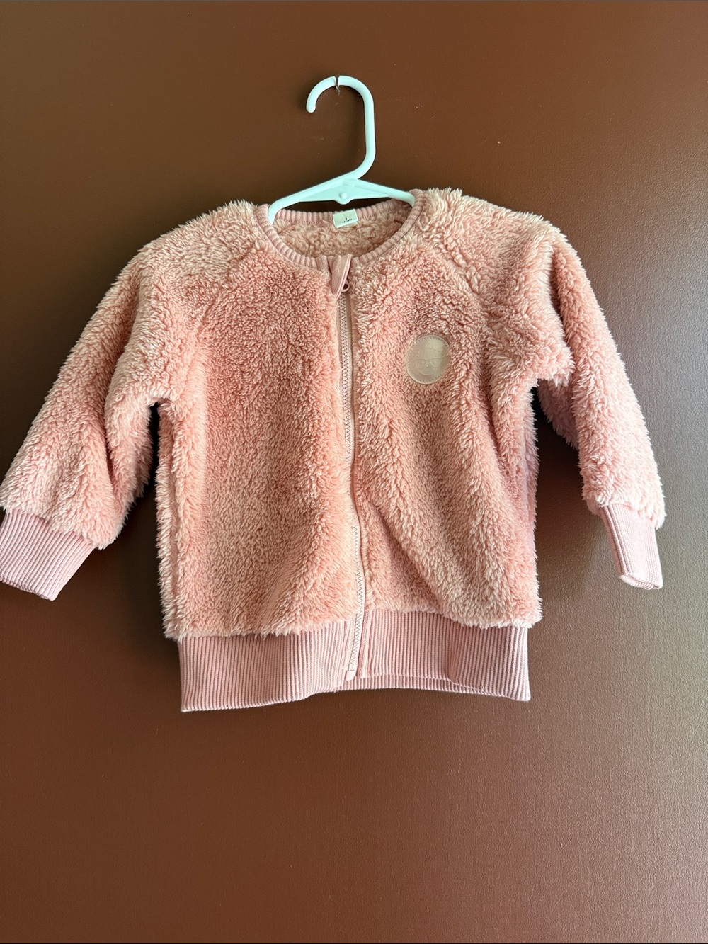 Hux Baby Cozy Pink Sherpa Zip-Up Jacket for Kids